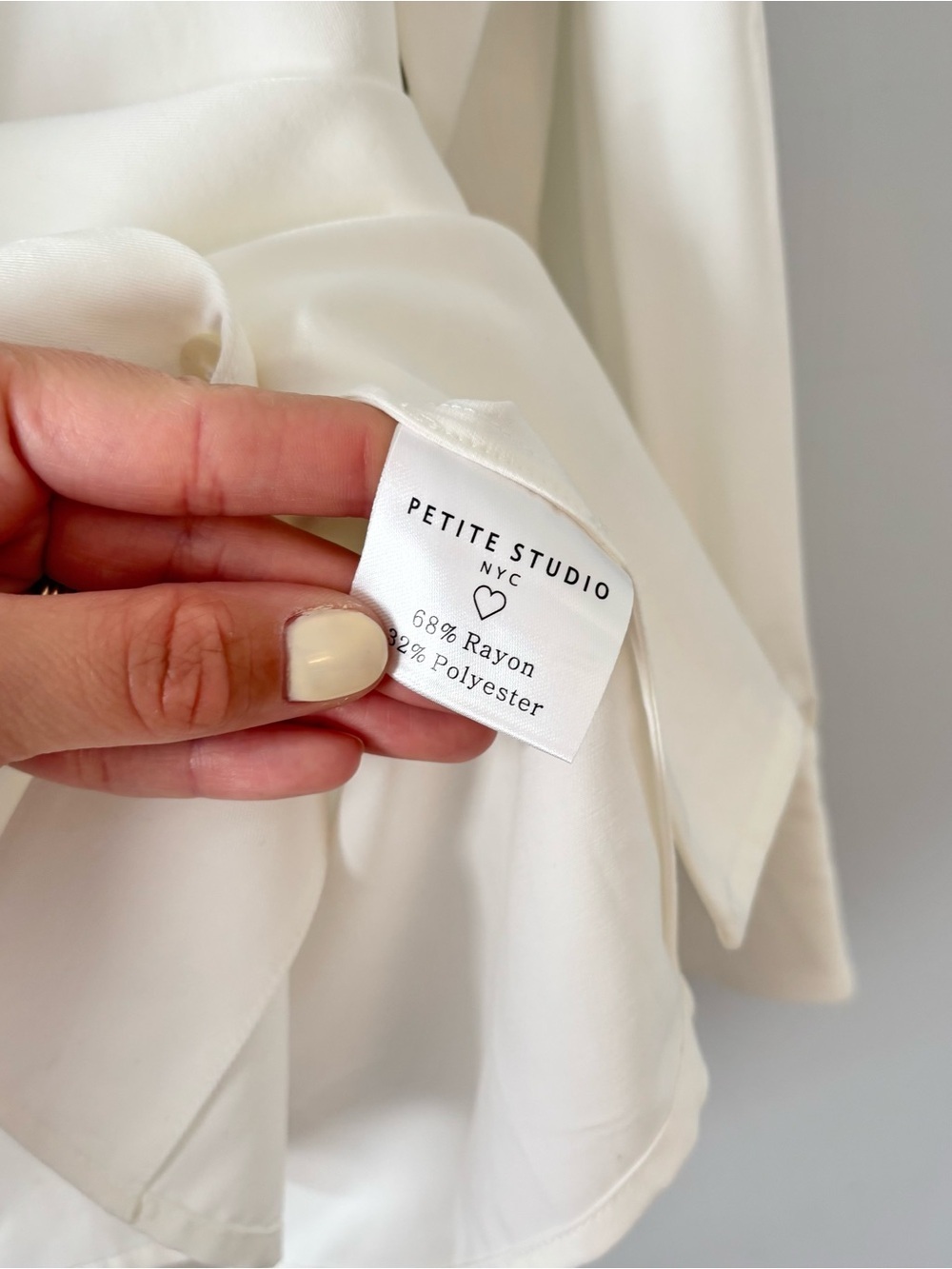Petite Studio NWT Valeria Blouse Ivory SuggyL Collab Back Pleats Puff Sleeves - Picture 6 of 8